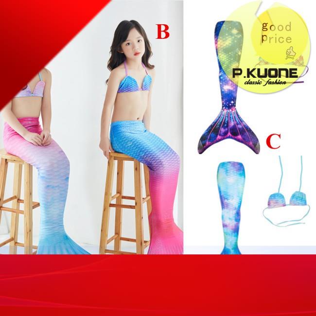 Set đồ bơi 2 mảnh kiểu đuôi nàng tiên cá dễ thương cho bé từ 3-12 tuổi