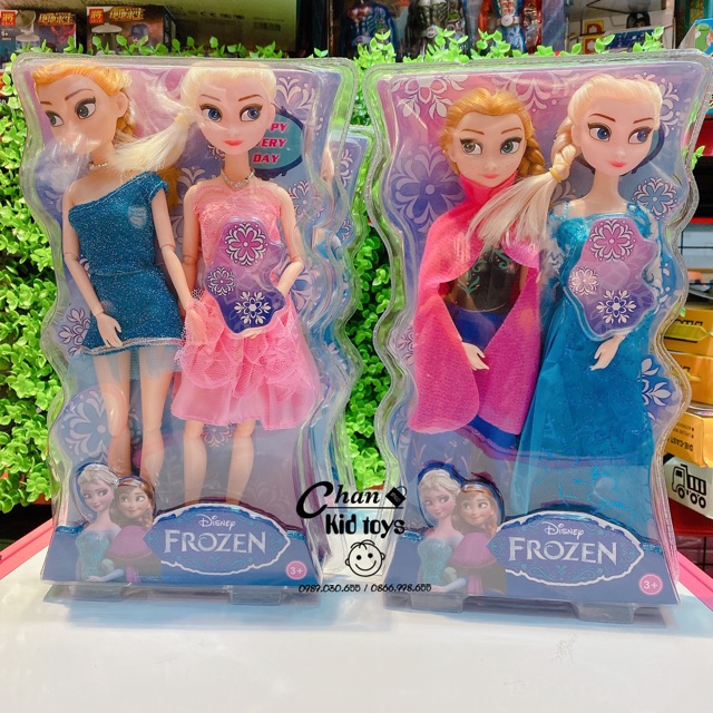 Bộ đôi búp bê có khớp elsa và anna_công chúa băng giá ( ảnh&clip thật )