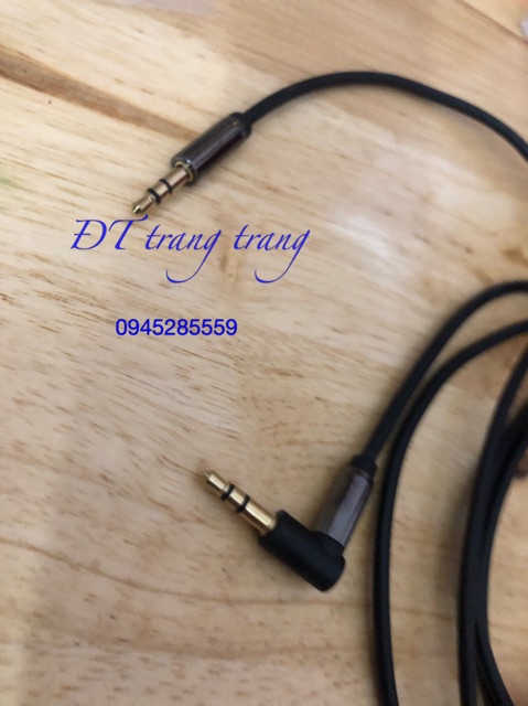 Dây kết nối 2 đầu 3.5mm (3 ly)cong chính hãng auxus dài 2 m Ax-DC17R