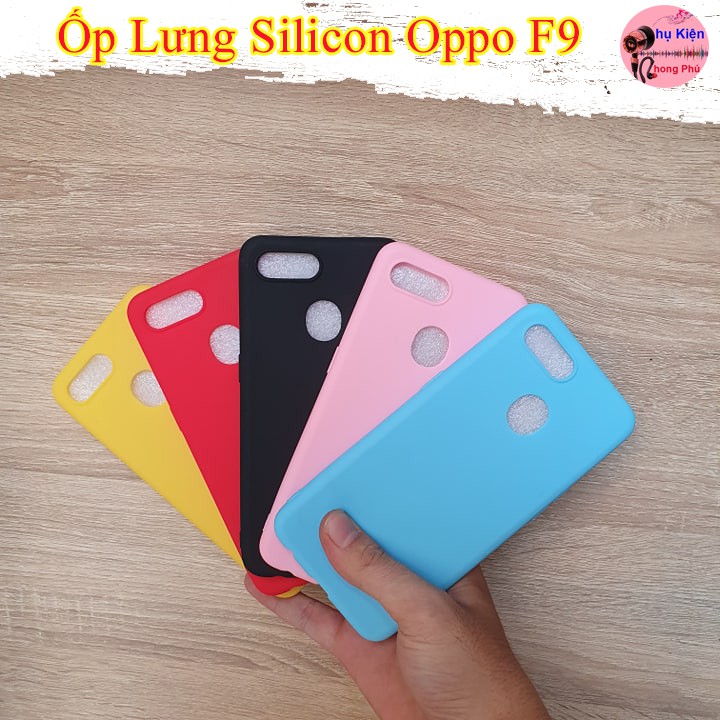 Ốp Lưng Silicon Oppo F9 / F11 / F11 Pro Gồm 5 Màu Tùy Chọn: Đỏ, Đen, Xanh Blue, Hồng, Vàng