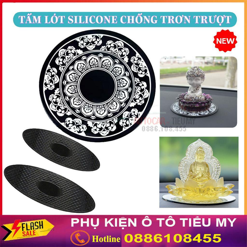 Tấm Lót Dán Silicon Chống Trượt Trên Ô Tô ,Chất Liệu Mềm Dẻo, lót tượng lót đồ trang trí taplo ô tô xe hơi