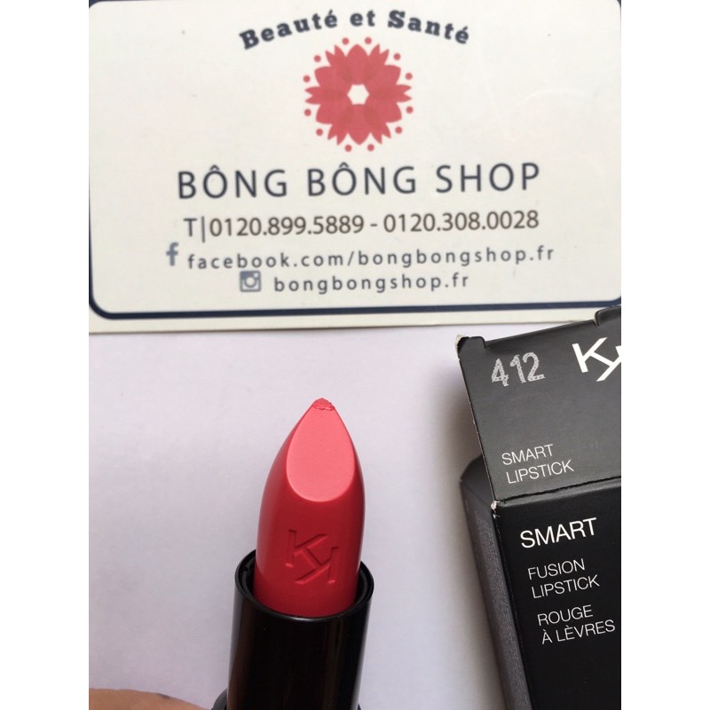 (Tlý đụng nắp - 412) Son KIKO Smart Fusion màu Strawberry Pink