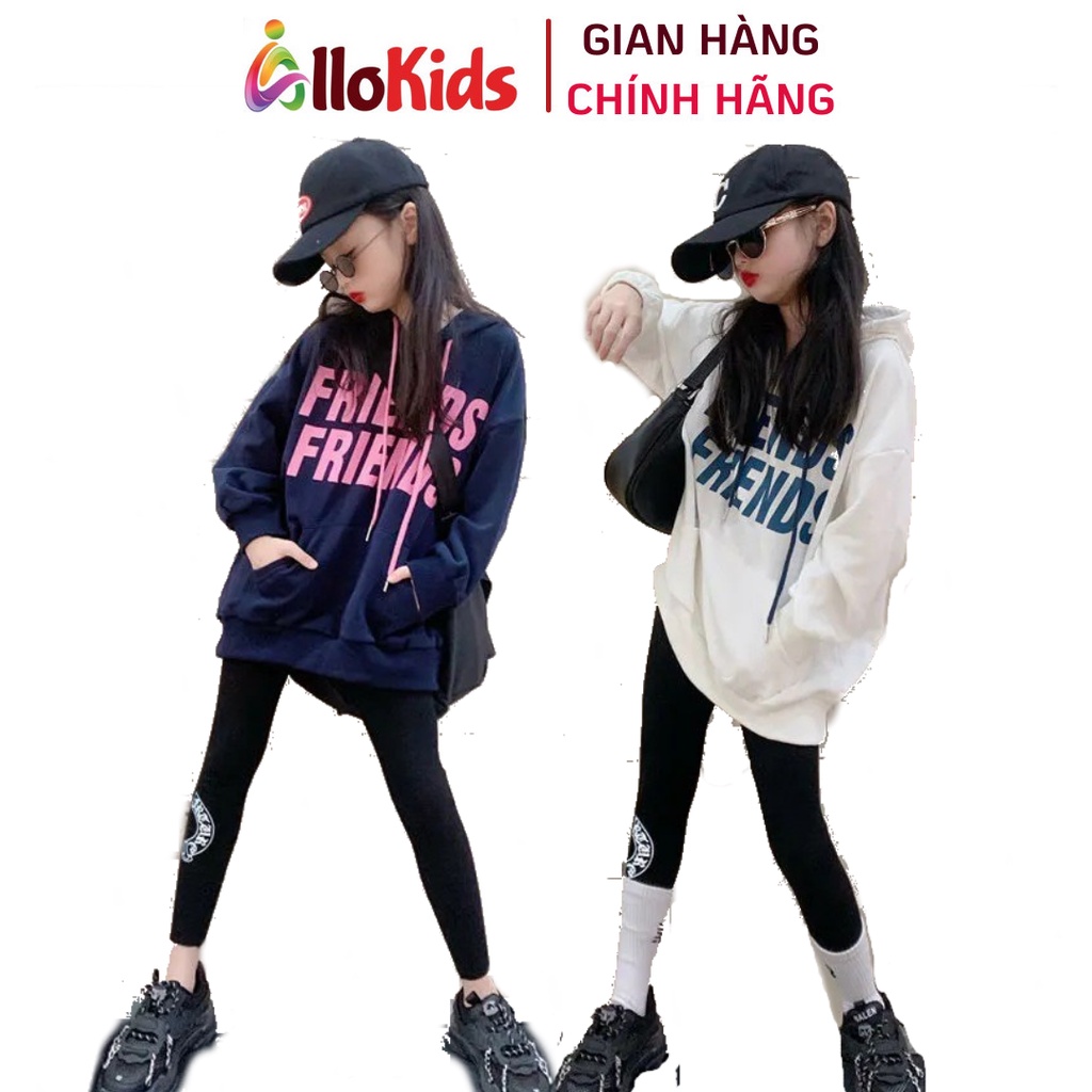 18-50kg Set Áo Hoodie và Quần Legging cho Bé Gái size Đại 2021