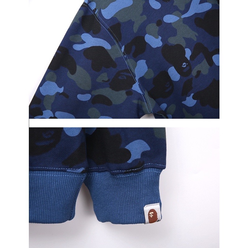 Áo Sweater A Bathing Ape Camo, Sweater Bape 4 màu Camo, Chất liệu Cotton Nỉ da cá BapeVN