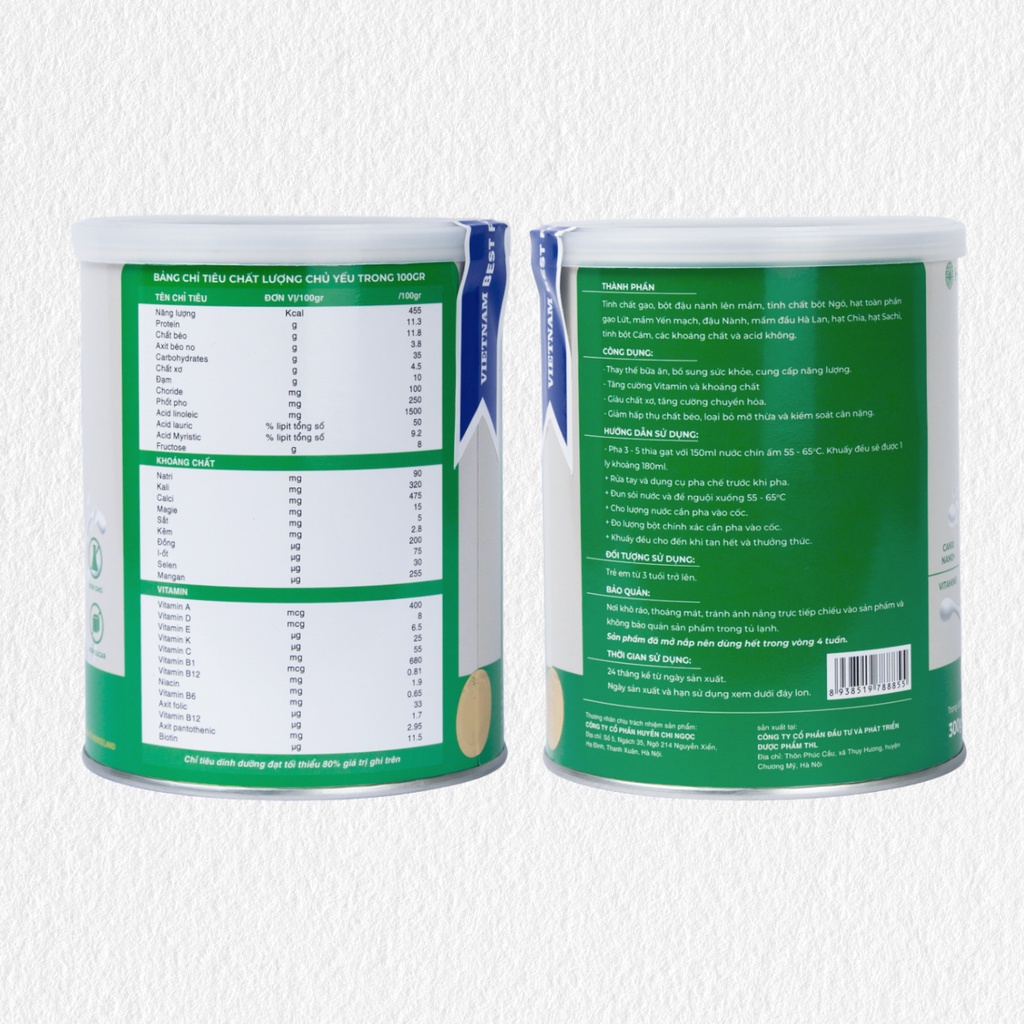 Sữa hạt dinh dưỡng cho người giảm cân Hogi 300g kiểm soát cân nặng SB02