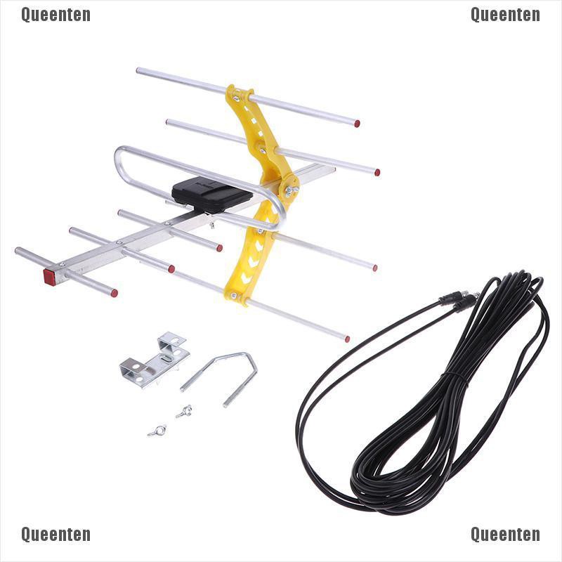 Ăng Ten Khuếch Đại Tín Hiệu 8 Yagi 100m Cho Tv 10db Uhf/Vhf/Fm Hdtv