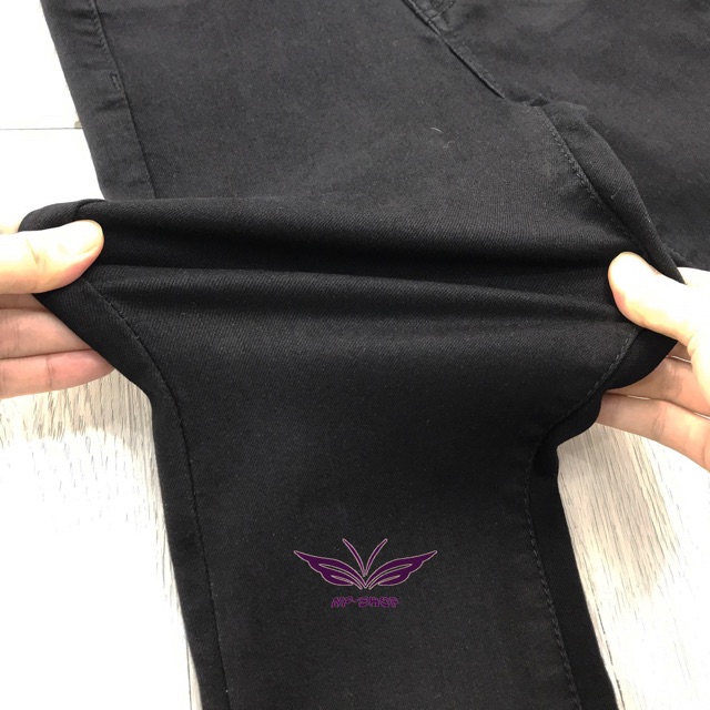 [Mã WASTMAY giảm 15% tối đa 30K đơn 150K] Quần Jeans Nữ 9 Tấc Siêu Co Giãn Cạp Cao/đen/vnxk | BigBuy360 - bigbuy360.vn