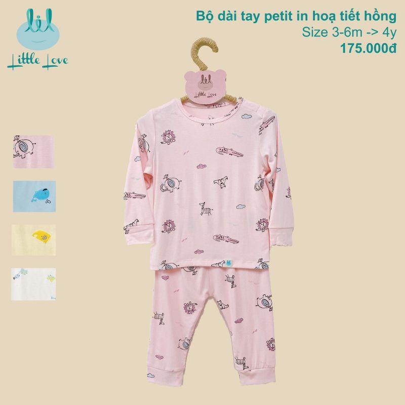 Lil little love - Bộ dài tay petit cho bé 6-19kg