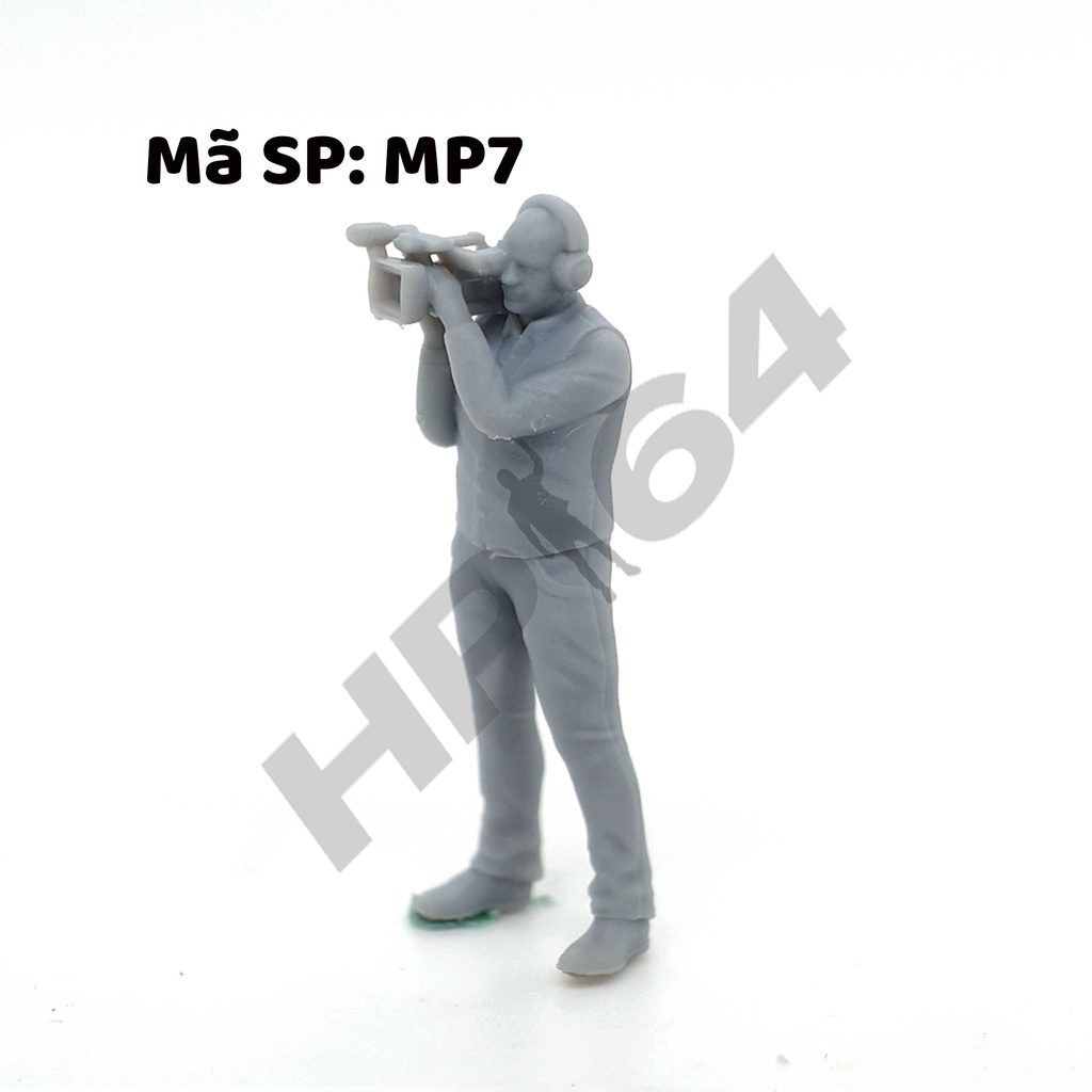 Mô hình nhân vật thô chưa sơn tỉ lệ 1/64 Male Photographer