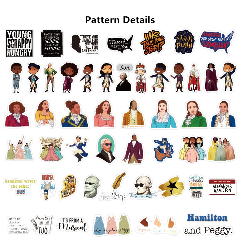 Set 50 Miếng Dán Trang Trí Hình Nốt Nhạc Độc Đáo