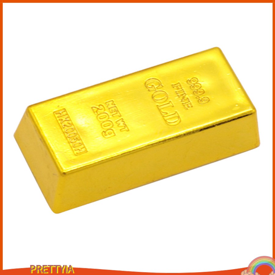 Mô hình thỏi vàng giả chất liệu nhựa làm đồ trang trí | Shopee ...