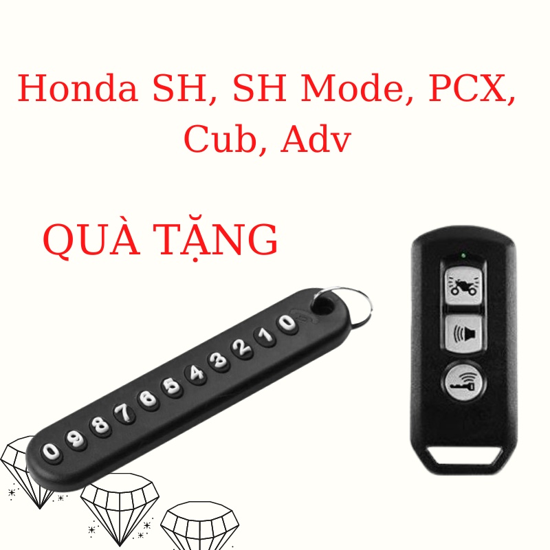 Bọc smartkey honda sh và sh mode PCX che phím bấm loại 3 nút bấm (SHK Móc D)
