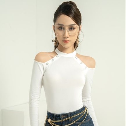 Áo thun nữ dài tay khoét vai dáng ôm AT040-06 thiết kế trẻ trung sang trọng phù hợp mọi hoàn cảnh