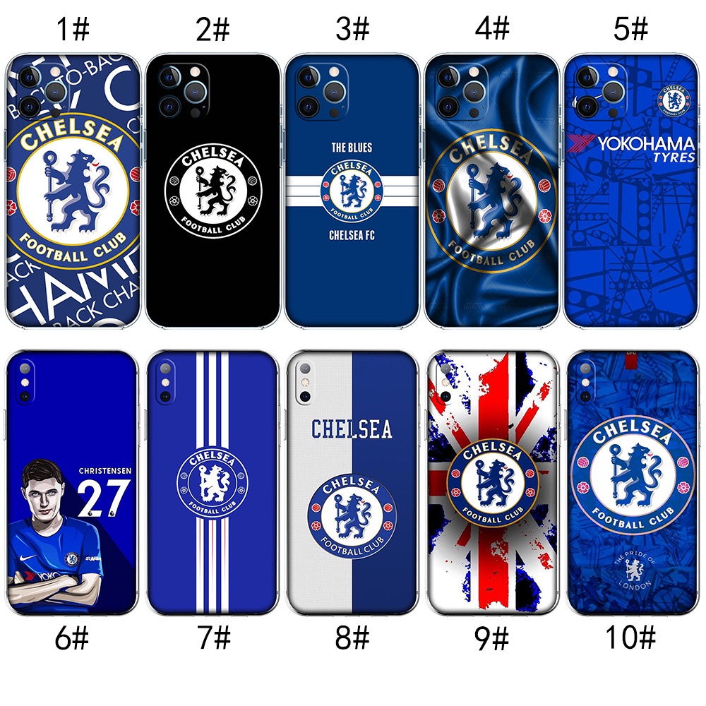 Ốp Điện Thoại Trong Suốt Hình Câu Lạc Bộ Bóng Đá Chelsea Cho iPhone XR 5 5s SE 6 6s Plus EG29