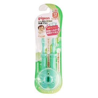  Sét 2 bàn chải đánh răng pigeon cho bé từ 12M