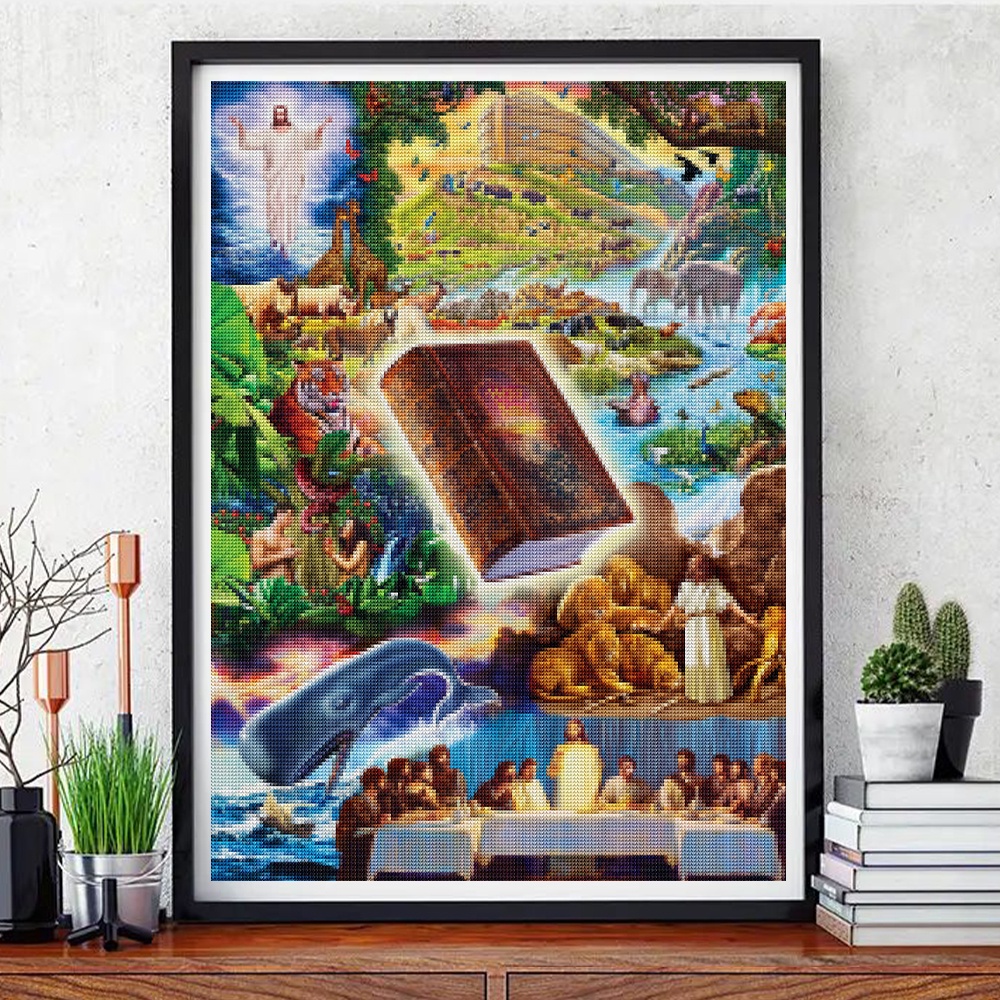 Bộ Tranh Đính Đá 5D Tự Làm Hình Kinh Thánh Cho Người Lớn