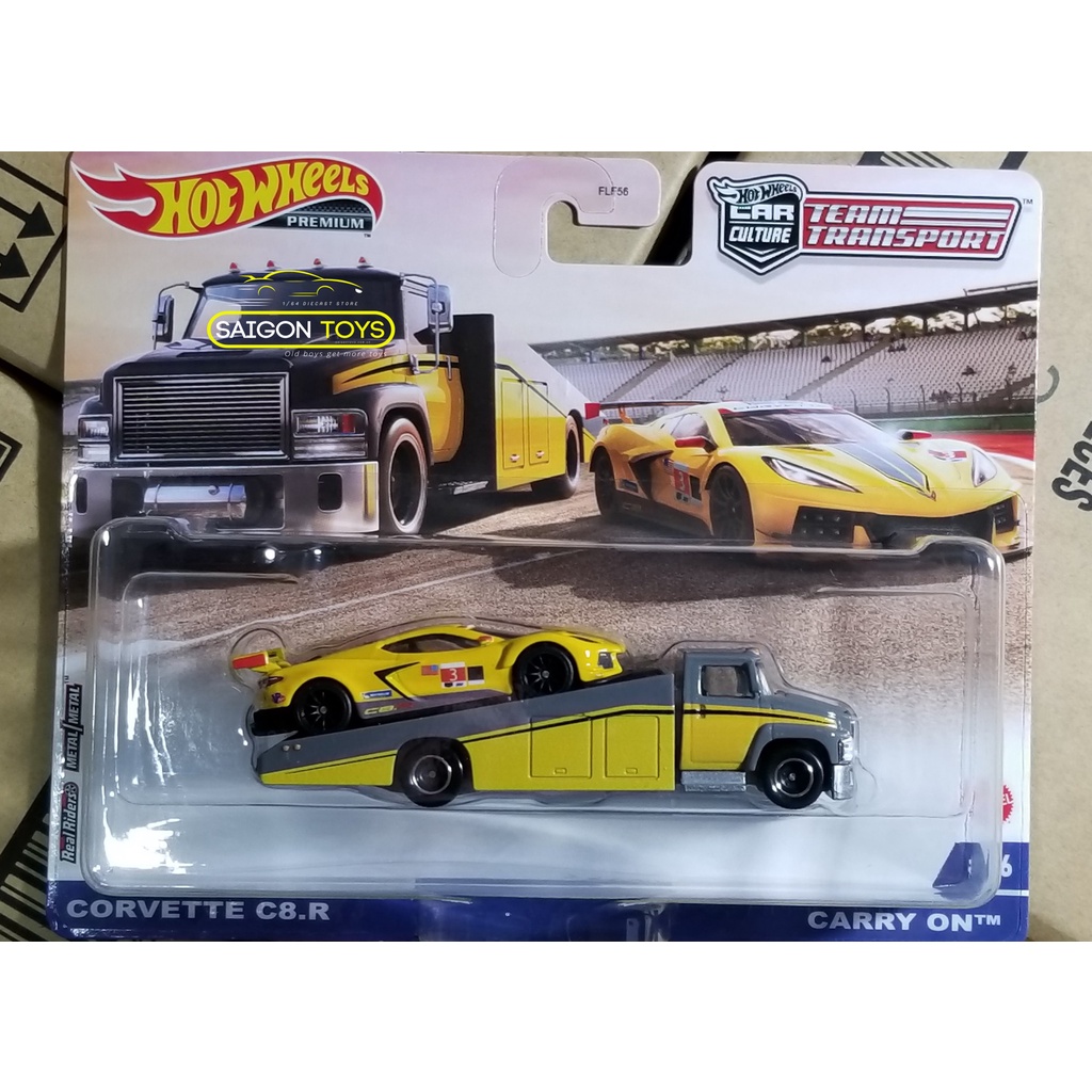 HOT WHEELS - Team Transport 2022 Volkswagen Supra Corvette ] Xe mô hình đồ chơi chính hãng MATTEL Tỷ lệ 1:64