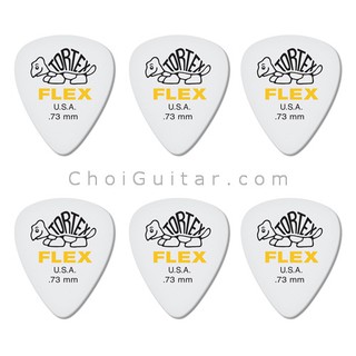 USA 6 Dunlop Tortex Flex size 0.73mm - Phím, pick, móng gảy đàn Guitar (móng gảy)
