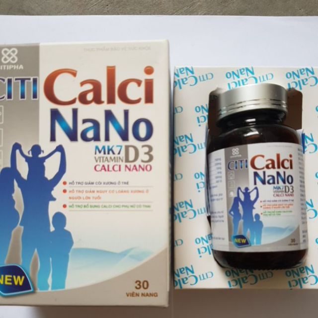 Calci  Nano D3_ Mk7 bổ sung canxi cho trẻ em, người lớn và người cao tuổi