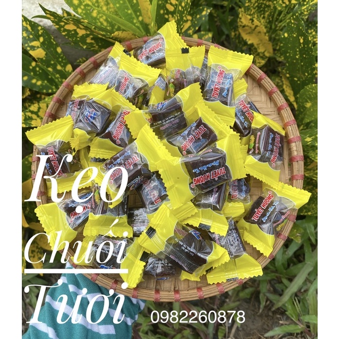 Kẹo Chuối Tươi ,  Chuối Đậu Nước Cốt Dừa - Gói 500G