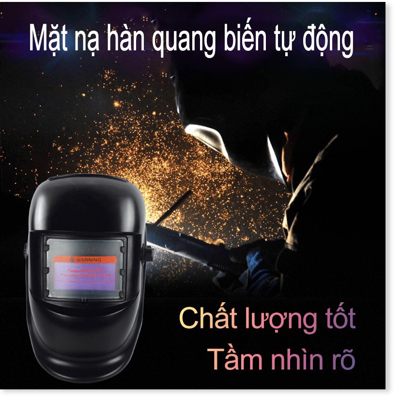 Mặt nạ hàn điện tử bằng nhựa độ cảm biến cao - Kính hàn điện tử tự động tối khi hàn-TK107