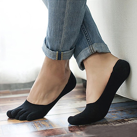 1 Đôi Tất Cotton Xỏ Ngón Chống Trượt Cho Nam