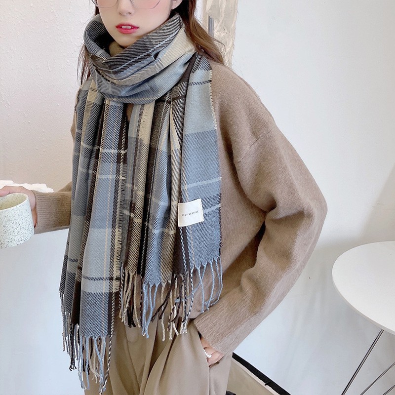 KHĂN CHOÀNG NAM NỮ CASHMERE KẺ LOẠI 1 CÁC MÀU TRƠN CỰC MỊN ĐẸP KL05