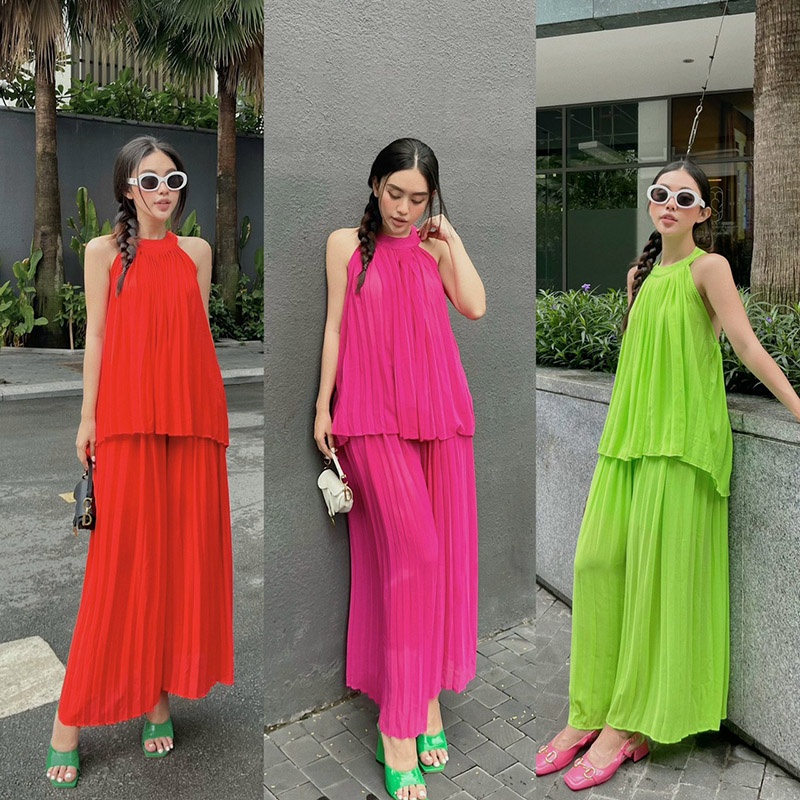 Sét Dập Ly Cổ Yếm Hở Lưng Hàng Quảng Châu C0583-Teen 888