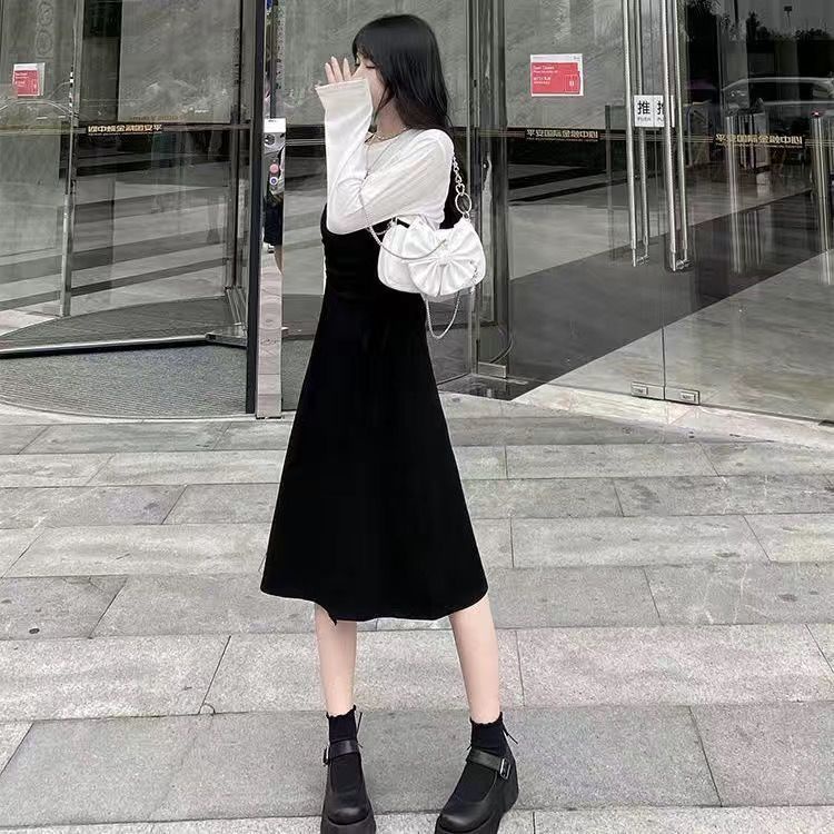 Set Áo Sơ Mi Chống Nắng Hai Dây Và Chân Váy Lưng Cao Thiết Kế Dây Rút Thời Trang Mùa Thu Mới Cho Nữ