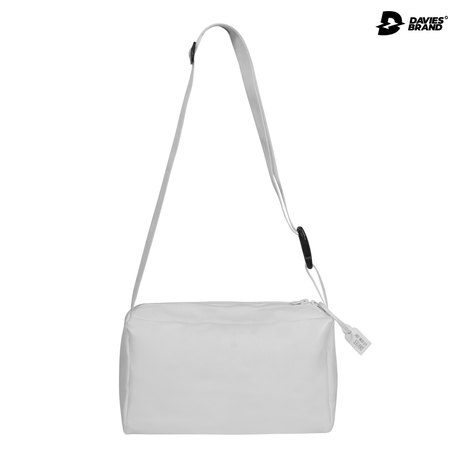 Túi đeo chéo nam nữ da màu trắng local brand Davies - White leather over shoulder Bag. | WebRaoVat - webraovat.net.vn