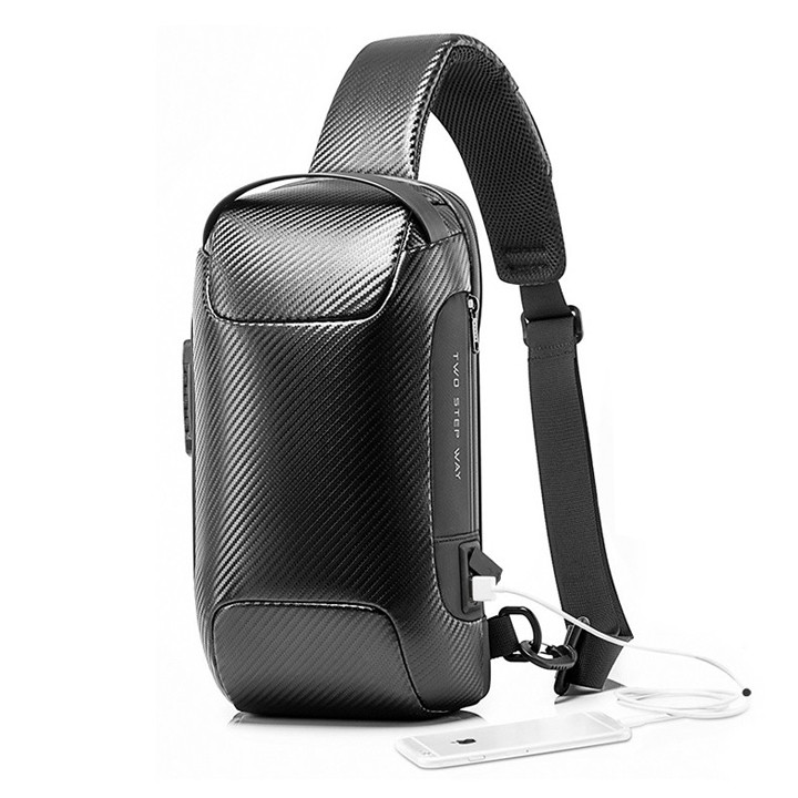 Túi đeo chéo thời trang Carbon Bange Fiber Sling Bag