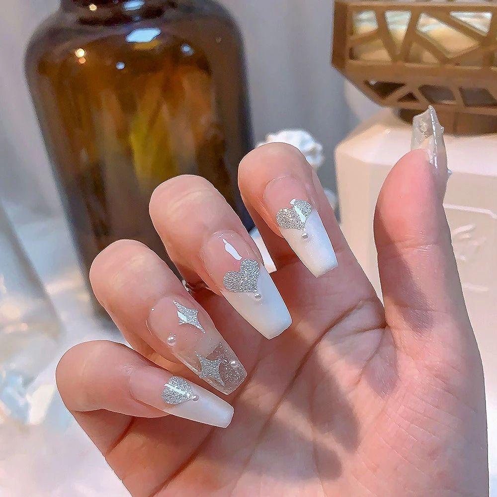 Nhãn Dán Trang Trí Móng Tay Tự Dính Họa Tiết Bướm / Ngôi Sao / Trái