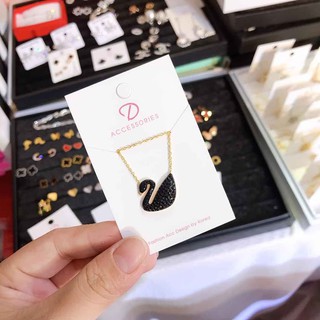 TT668 Dây chuyền titan thiên nga (vàng tươi) - Không đen không phai màu