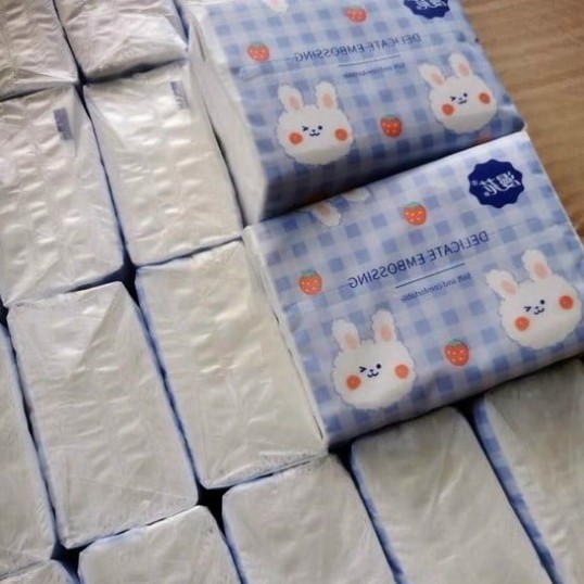 Thùng 40 Gói Giấy Ăn Rút Hình Thỏ Nội Địa Trung