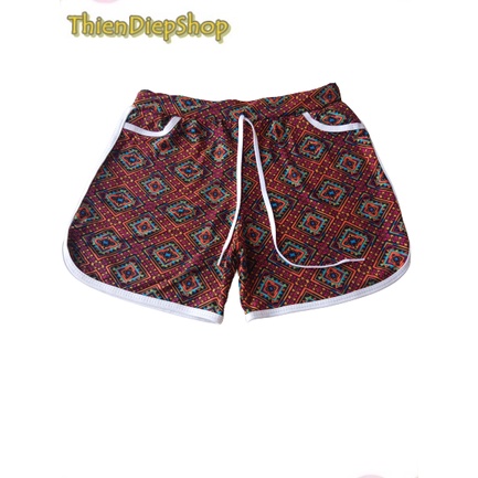 Quần đùi nữ họa tiết bông nhiều mẫu đẹp lựa chọn, quần dây rút vãi thun cotton 4 chiều co giãn thoáng và thấm hút mồ hôi