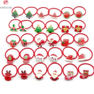 Set 20 Kẹp Tóc Cột Tóc Noel Siêu Cute Cho Bé Yêu