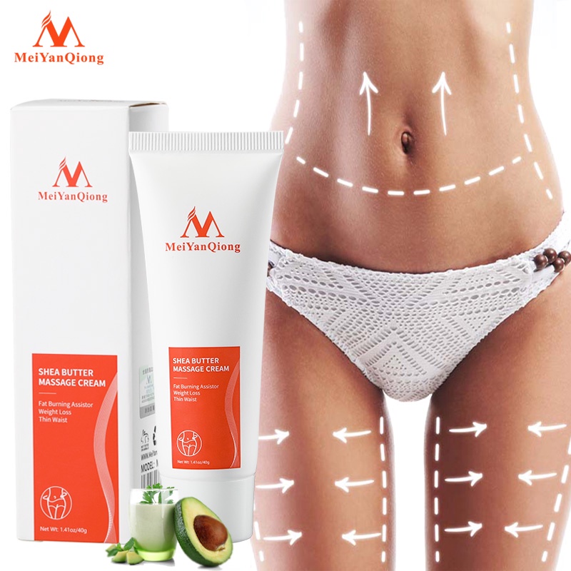 Kem massage giảm mỡ 40g và tinh dầu làm săn chắc vòng 1 10ml bằng chiết xuất hạt bơ mỡ MeiYanQiong