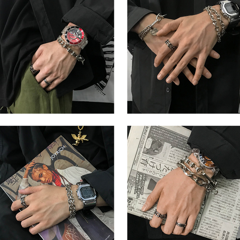 Vòng Tay Dây Xích Dày 19123 Thời Trang Hàn Quốc