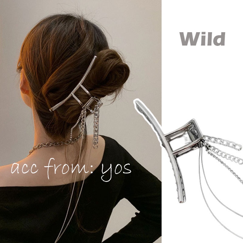 Kẹp tóc càng cua Hàn Quốc kim loại sang chảnh cho nữ