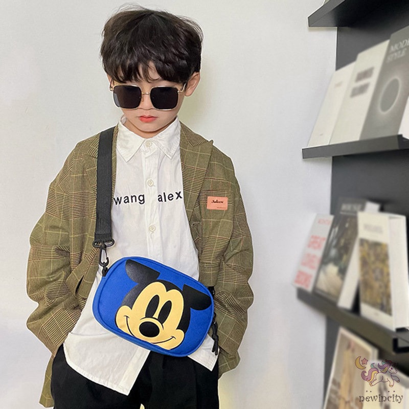 Túi Xách Đeo Vai Vải Bố Họa Tiết Hoạt Hình Phong Cách Hàn Quốc Đáng Yêu Dành Cho Trẻ