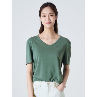 [8 Seconds] Áo phông cổ tim rayon