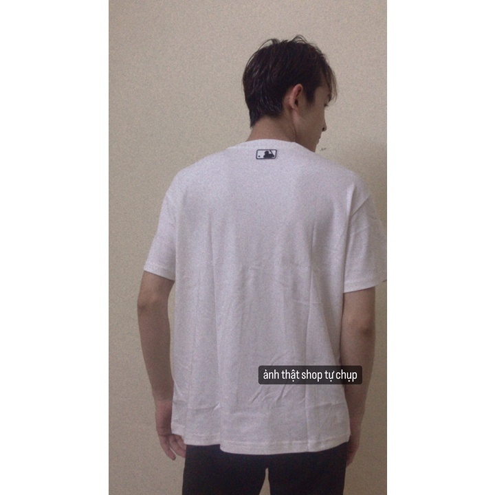 Áo phông LA logo nhỏ, áo thun unisex, chất cotton thoáng mát, form rộng, tay lỡ, Dorystore