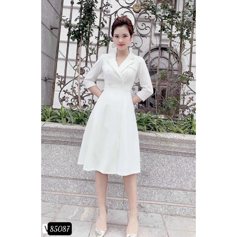 Đầm trắng dài dự tiệc dáng suông thiết kế cao cấp sang trọng | BigBuy360 - bigbuy360.vn