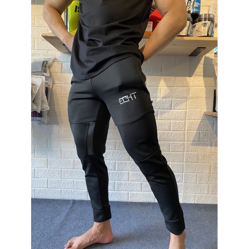 QUẦN DÀI TẬP GYM NAM ECHT - QUẦN JOGGER GYM ECHT VẢI THUN POLLY CAO CẤP MÁT LẠNH