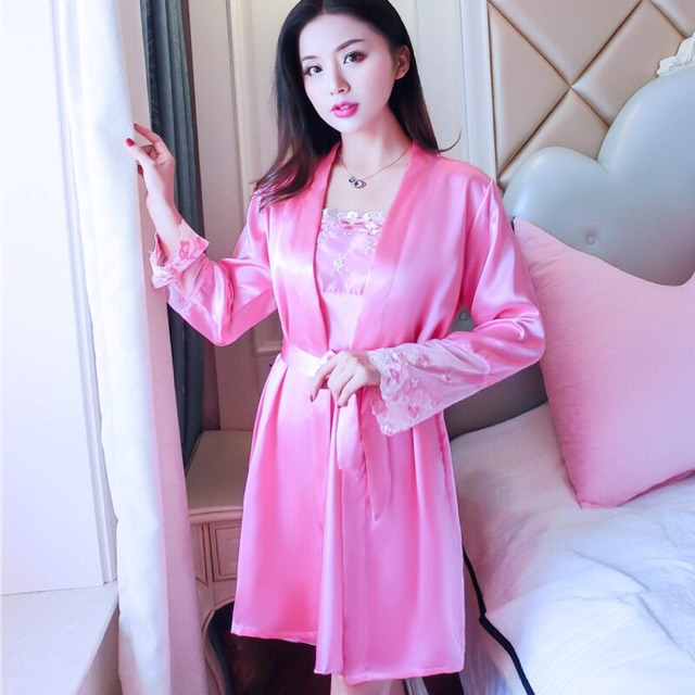 🔸{BỘ NGỦ-VÁY NGỦ 100% LỤA_HÀNG QUẢNG CHÂU CAO CẤP}