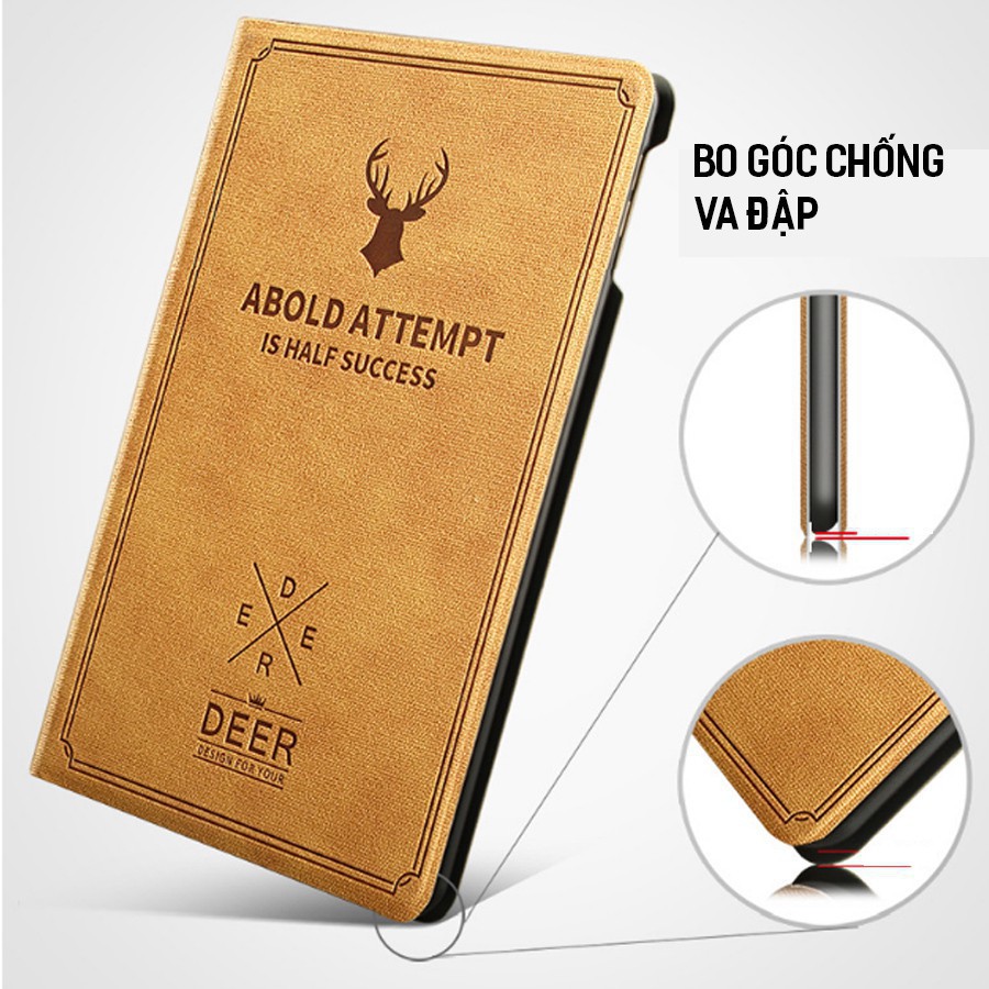 Ốp Ipad, Bao da Ipad cao cấp IBOA logo đầu hươu cực hot màu Đỏ booc đô ( đủ dòng) | WebRaoVat - webraovat.net.vn