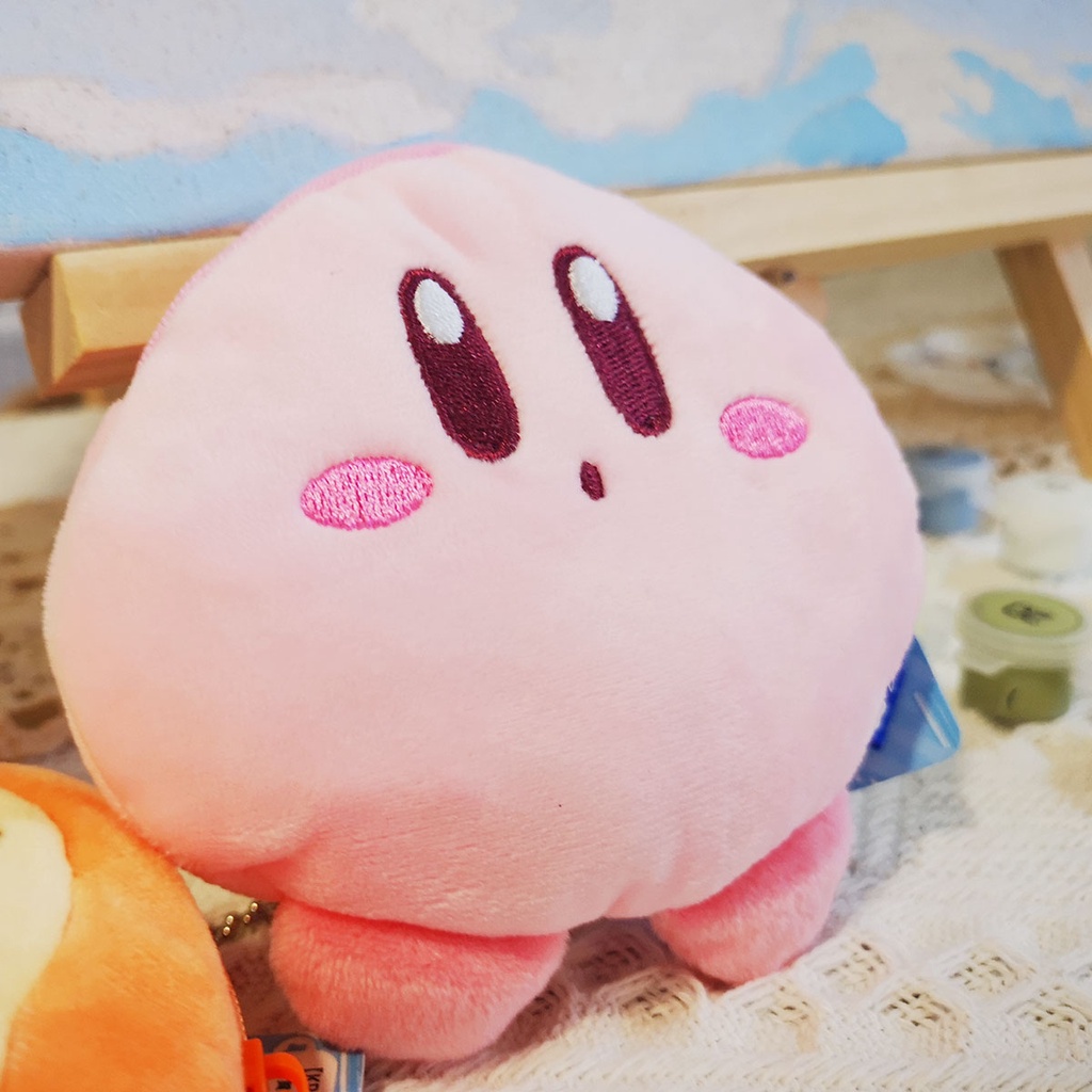 Túi Đựng Tai Nghe Airpods Hình Nhân Vật Kirby Bằng Lông Nhung Dễ Thương Xinh Xắn