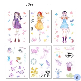 Sticker nhãn dán cute T066