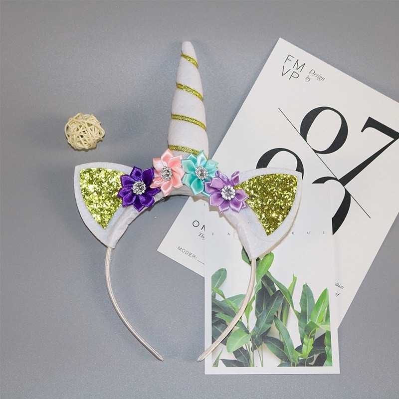 Băng Đô Cài Tóc Hình Sừng Kì Lân Dễ Thương