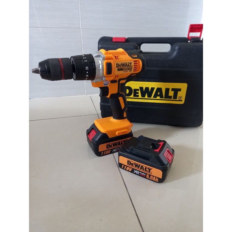 MÁY khoan pin dewalt 118v chính hãng pin trâu 10cell . 3 chức năng máy không chổi than